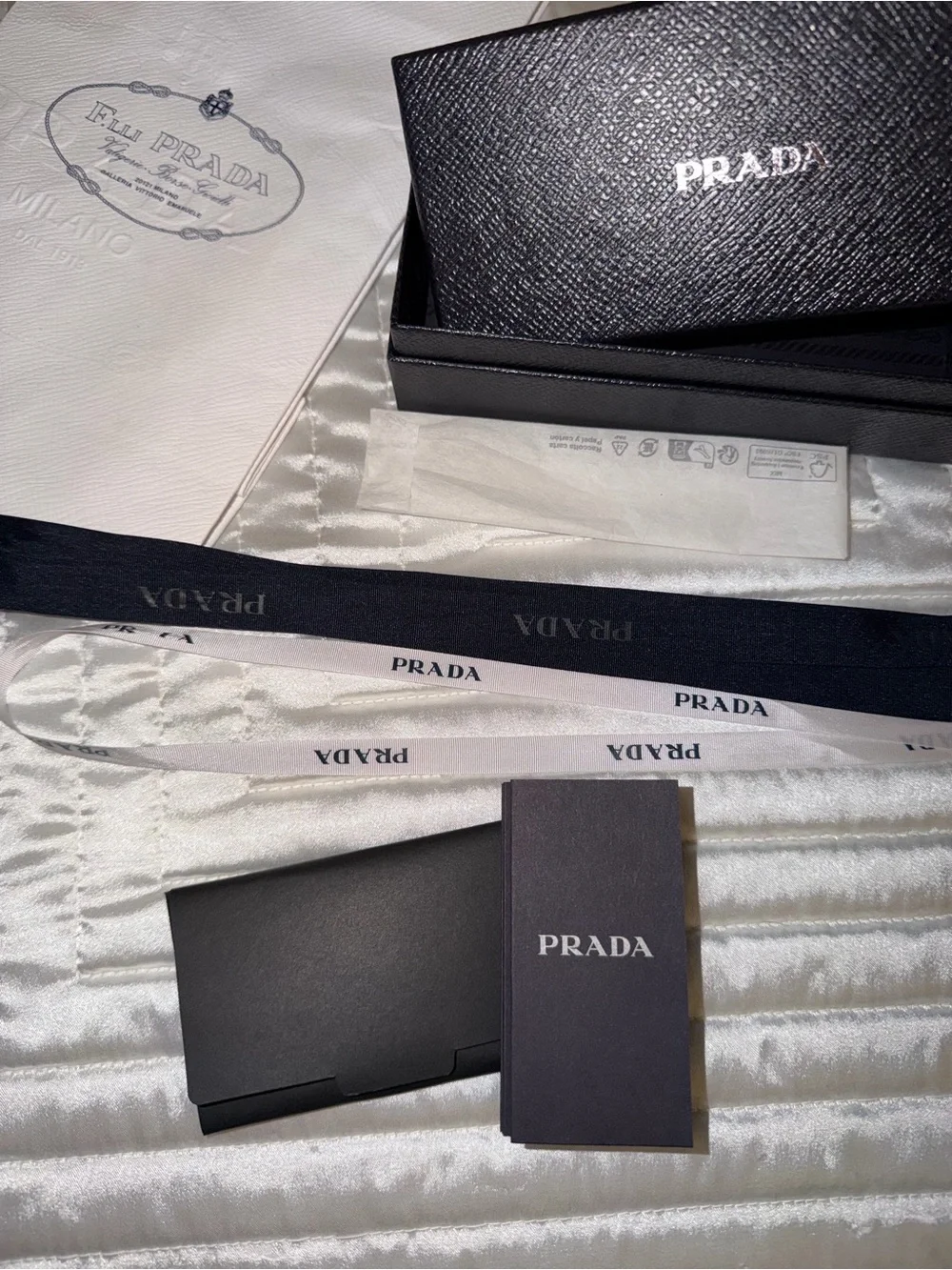 Prada gift box and bag